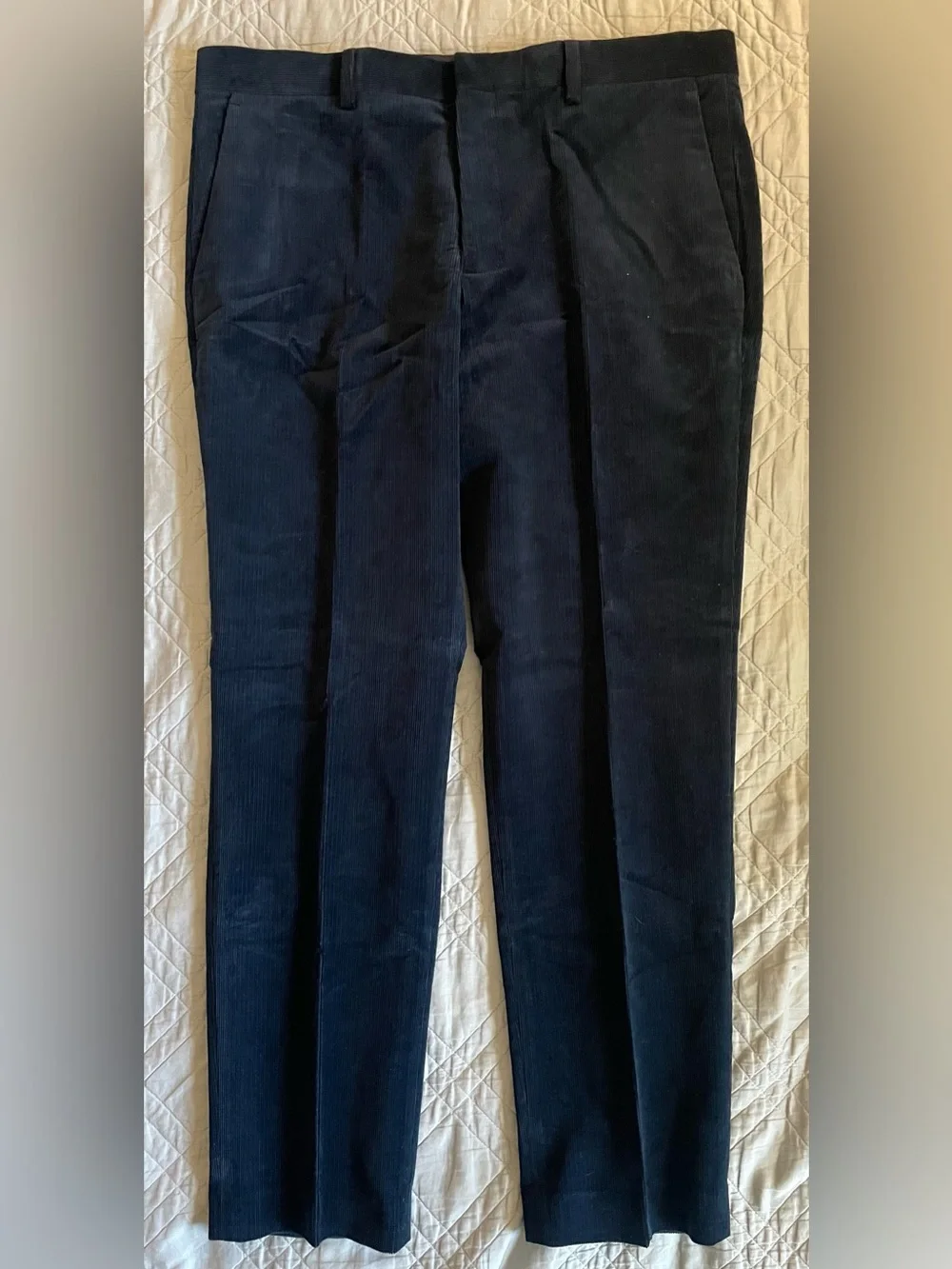 J. CREW Ludlow Slim-fit suit pant in Italian corduroy Navy Size 34 CL279